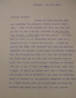 Diana Apcar to T.J. Edmonds, May 1, 1919, page 1